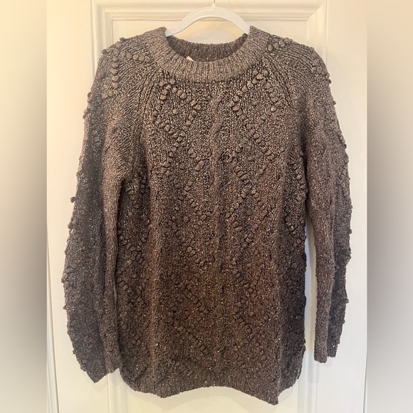 Tory Burch Shawn Metallic Cable Knit Sweater - Picture 2 of 6